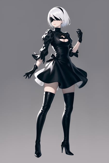 68602-2472406169-yoshida akihiko, 1girl, yorha no. 2 type b, black blindfold, black dress, blindfold, boots, cleavage cutout, clothing cutout, dr.png